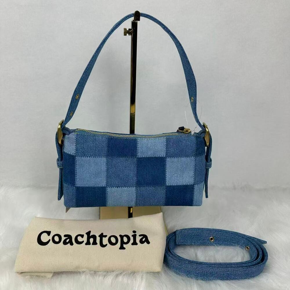 Coach Coachtopia Alter/Ego Small Slouchy Shoulder Bag In Upcrafted Cotton CDT10